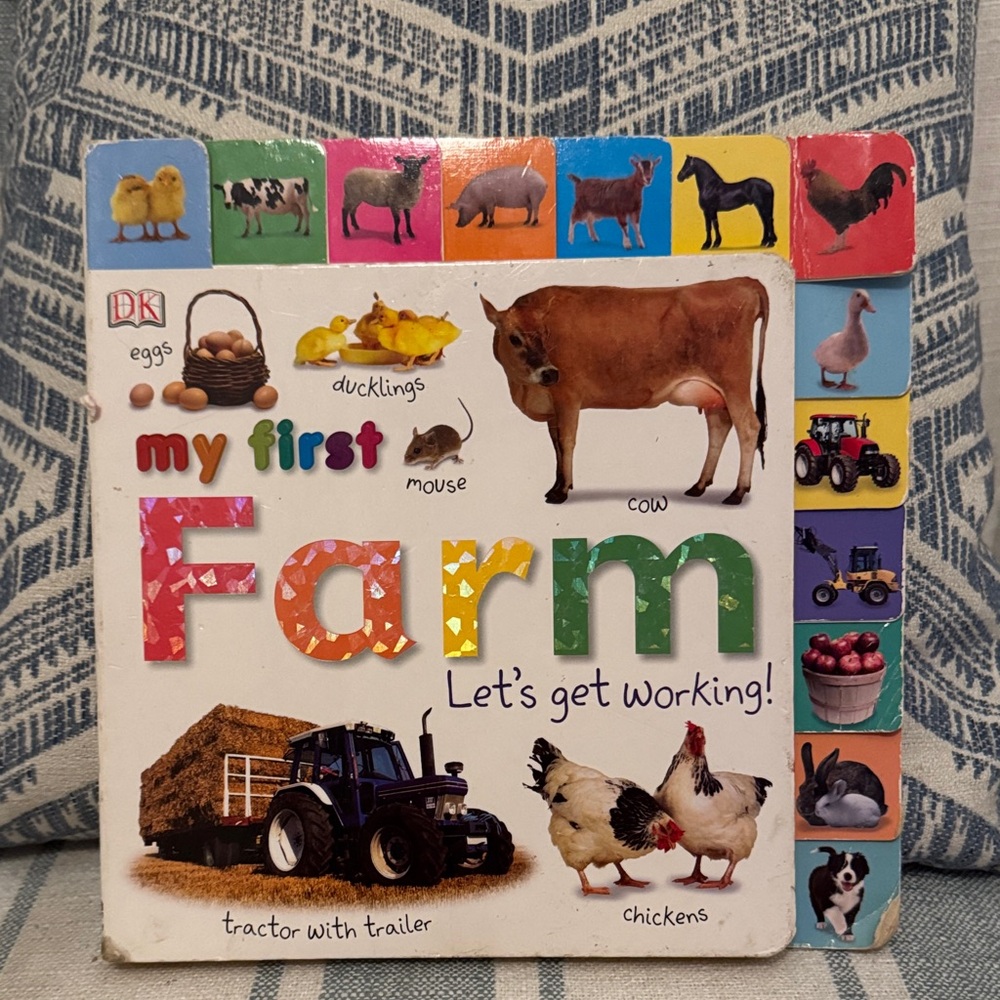 🌀2/$6🌀My First Farm Book, board book